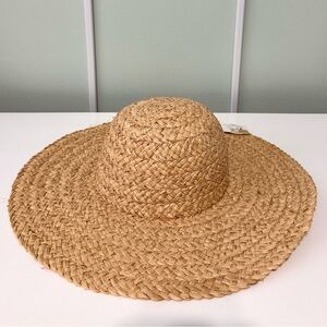 NWT Bindya 100% Straw Adjustable Hat with UV 50